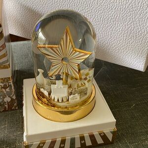 Dior Gold and White Star Snow Globe